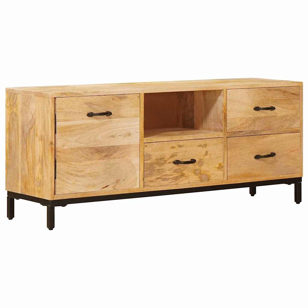 Meuble TV en Manguier et Métal - 110 cm-Mon Meuble TV-4