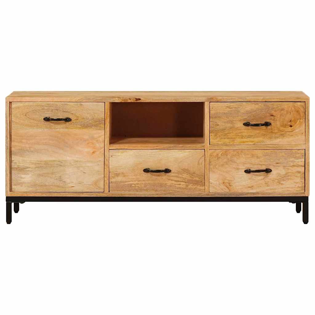 Meuble TV en Manguier et Métal - 110 cm-Mon Meuble TV-5
