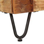 Meuble TV en Manguier et Métal Noir - 110 cm-Mon Meuble TV-5