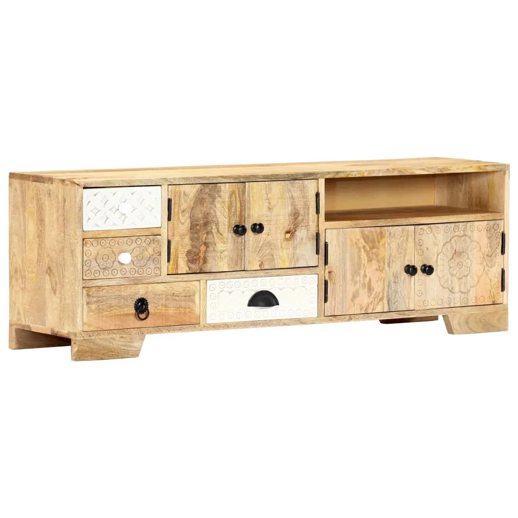 Meuble TV en Manguier Massif - 120 cm-Mon Meuble TV-1