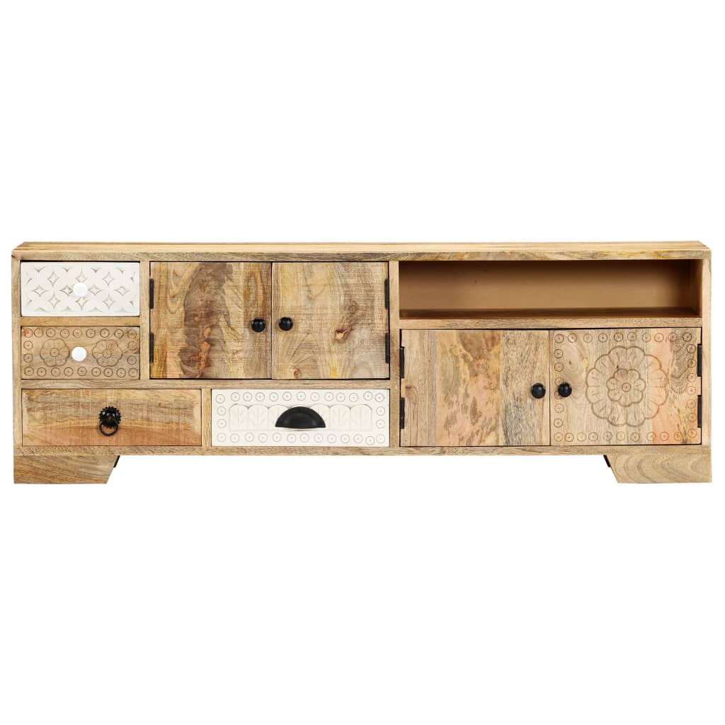 Meuble TV en Manguier Massif - 120 cm-Mon Meuble TV-2