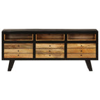 Meuble TV en Manguier Massif Industriel - 120 cm-Mon Meuble TV-2