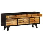 Meuble TV en Manguier Massif Industriel - 120 cm-Mon Meuble TV-4