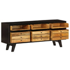 Meuble TV en Manguier Massif Industriel - 120 cm-Mon Meuble TV-5