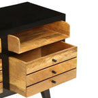 Meuble TV en Manguier Massif Industriel - 120 cm-Mon Meuble TV-9