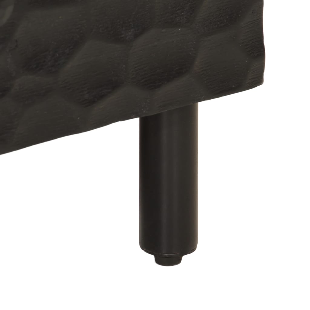 Meuble TV en Manguier Noir - 80 cm-Mon Meuble TV-Naturel-Bois d'acacia massif-1-9