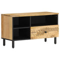 Meuble TV en Manguier Noir - 80 cm-Mon Meuble TV-Naturel-bois de manguier massif-1-13