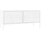 Meuble TV en Métal Couleur Blanc - 105 cm-Mon Meuble TV-Blanc-1