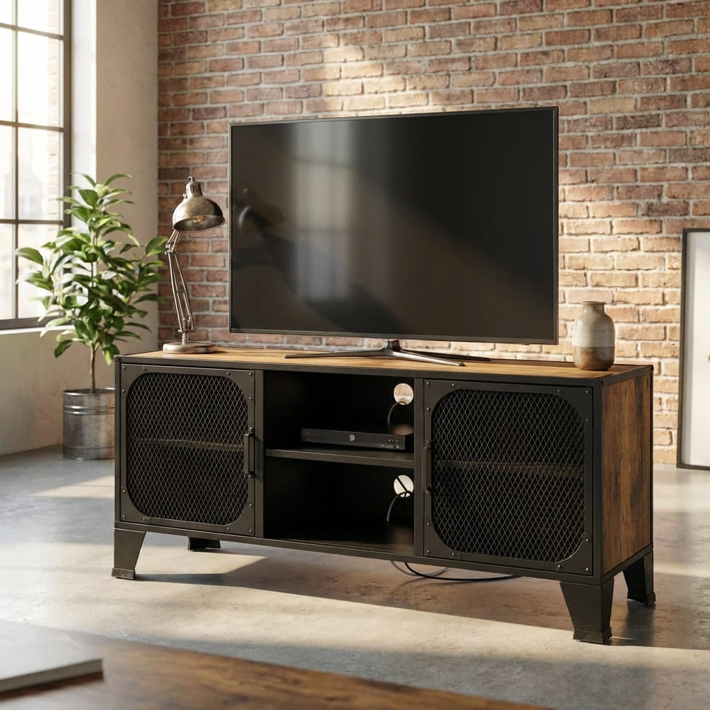 meuble-tv-en-metal-et-effet-bois-rustique-105-cm-decor