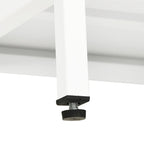 Meuble TV en Métal et Verre Blanc - 90 cm-Mon Meuble TV-9