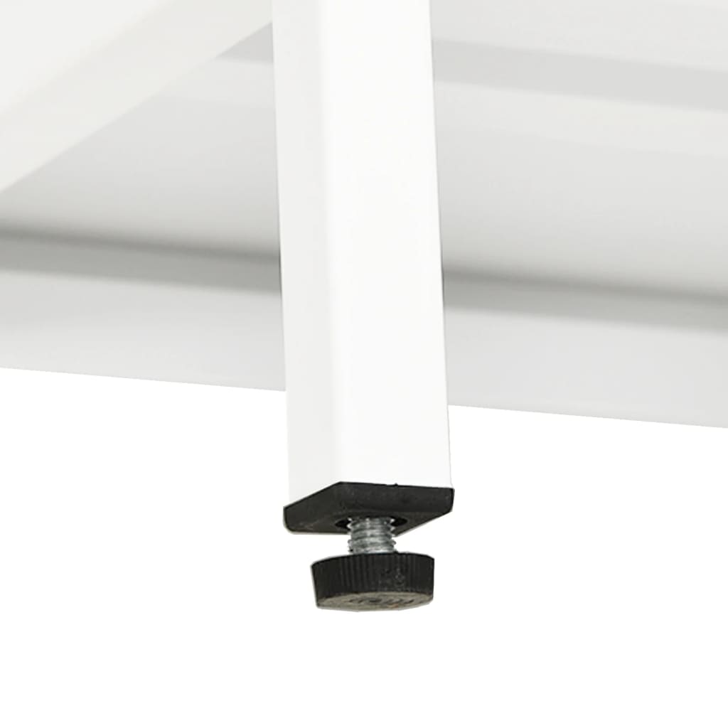 Meuble TV en Métal et Verre Blanc - 90 cm-Mon Meuble TV-9