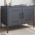 Meuble TV en Métal Gris Acier - 68 cm-Mon Meuble TV-Anthracite-1-1