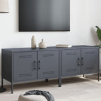 Meuble TV en Métal Gris Acier - 68 cm-Mon Meuble TV-Anthracite-2-17