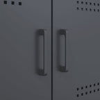 Meuble TV en Métal Gris Acier - 68 cm-Mon Meuble TV-Blanc-1-11