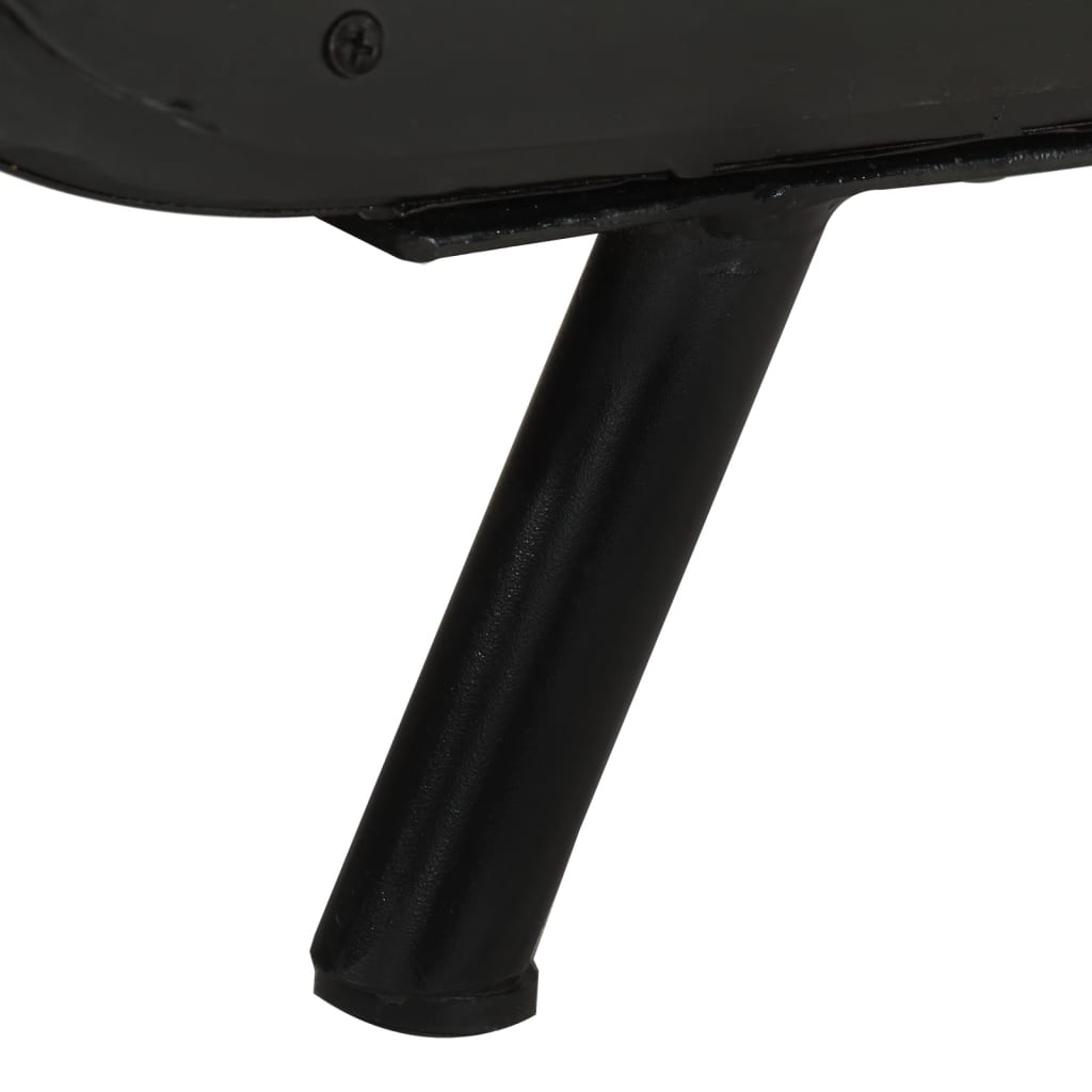 Meuble TV en Métal Noir et Bois de Récupération - 110 cm-Mon Meuble TV-Marron-110 cm-1-9
