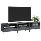 Meuble TV en Métal Rose - 135 cm-Mon Meuble TV-Anthracite-202 cm-18