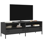 Meuble TV en Métal Rose - 135 cm-Mon Meuble TV-Noir-135 cm-14