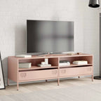 Meuble TV en Métal Rose - 135 cm-Mon Meuble TV-Rose-135 cm-2