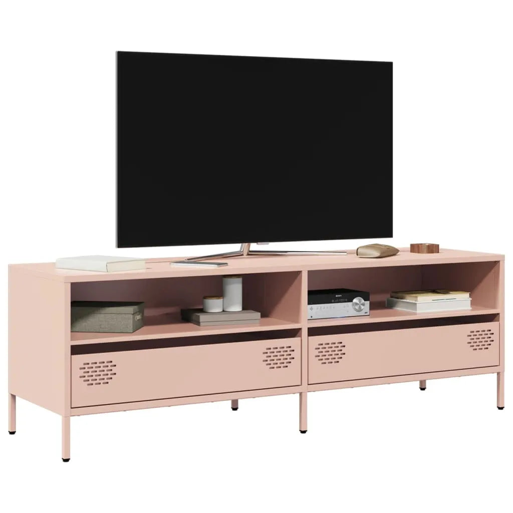 Meuble TV en Métal Rose - 135 cm-Mon Meuble TV-Rose-135 cm-3