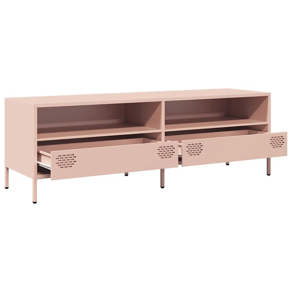 Meuble TV en Métal Rose - 135 cm-Mon Meuble TV-Rose-135 cm-5