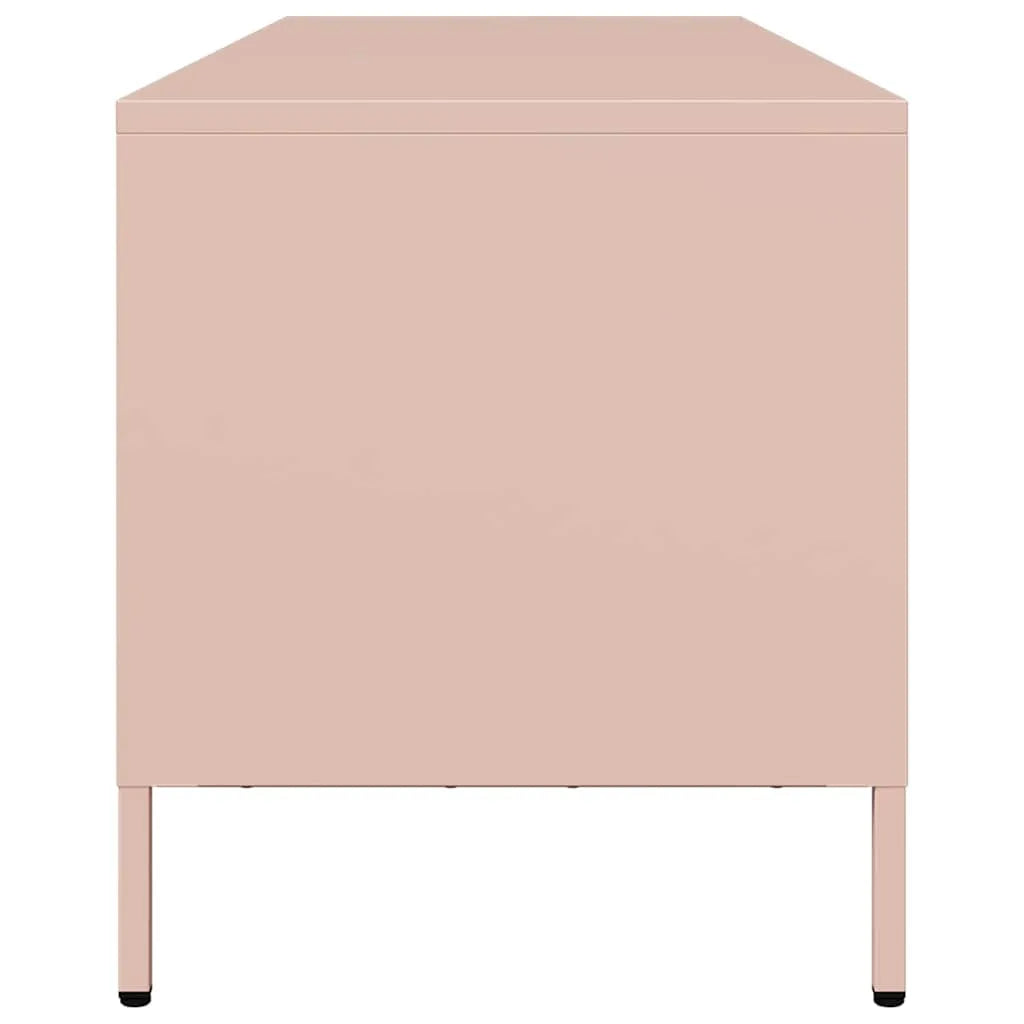 Meuble TV en Métal Rose - 135 cm-Mon Meuble TV-Rose-135 cm-6