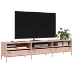 Meuble TV en Métal Rose - 135 cm-Mon Meuble TV-Rose-202 cm-20
