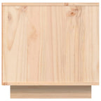 Meuble TV en Pin Massif avec Rangement - 140 cm-Mon Meuble TV-Gris-1-8