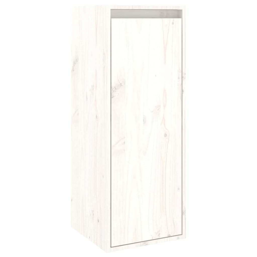 Meuble TV en Pin Massif Blanc - 3 Pièces-Mon Meuble TV-9