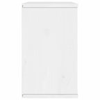 Meuble TV en Pin Massif Blanc - 79 cm-Mon Meuble TV-Blanc-avec tiroir et portes-7
