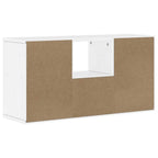 Meuble TV en Pin Massif Blanc - 79 cm-Mon Meuble TV-Blanc-avec tiroir et portes-8