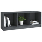 Meuble TV en Pin Massif Gris - 104 cm-Mon Meuble TV-Gris-4
