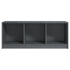 Meuble TV en Pin Massif Gris - 104 cm-Mon Meuble TV-Gris-5