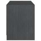 Meuble TV en Pin Massif Gris - 104 cm-Mon Meuble TV-Gris-6