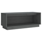 Meuble TV en Pin Massif Gris - 90 cm-Mon Meuble TV-Gris-1