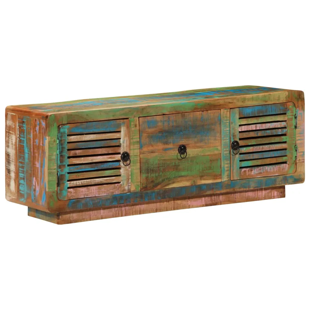 Meuble TV en Pin Recyclé - 110 cm-Mon Meuble TV-1