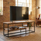 meuble-tv-en-teck-et-metal-noir-110-cm-decor