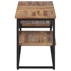 Meuble TV en Teck et Métal Noir - 110 cm-Mon Meuble TV-1-110 x 30 x 39 cm-3