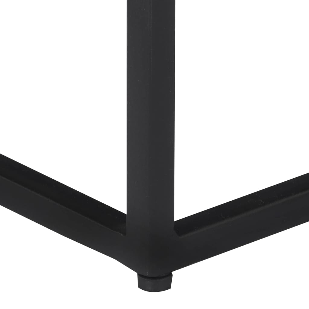 Meuble TV en Teck et Métal Noir - 110 cm-Mon Meuble TV-1-110 x 30 x 39 cm-6