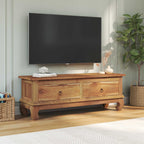 Meuble TV en Teck Massif - 110 cm-Mon Meuble TV-4