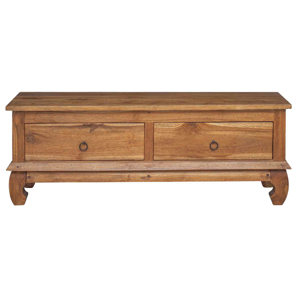 Meuble TV en Teck Massif - 110 cm-Mon Meuble TV-6