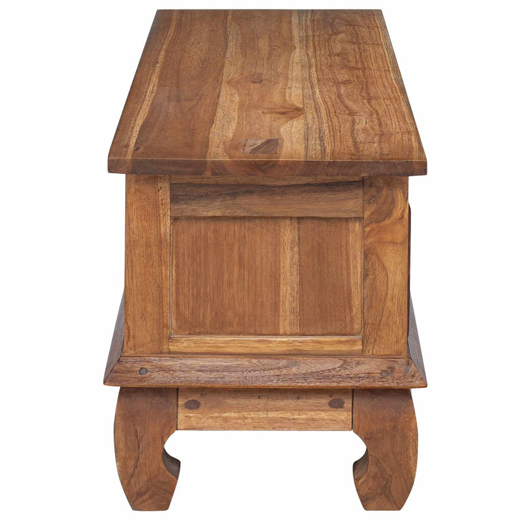 Meuble TV en Teck Massif - 110 cm-Mon Meuble TV-7