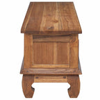 Meuble TV en Teck Massif - 110 cm-Mon Meuble TV-7