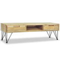 Meuble TV en Teck Massif - 120 cm-Mon Meuble TV-1