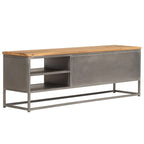 Meuble TV en Teck Recyclé et Acier - 120 cm-Mon Meuble TV-3