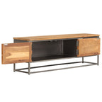 Meuble TV en Teck Recyclé et Acier - 120 cm-Mon Meuble TV-4