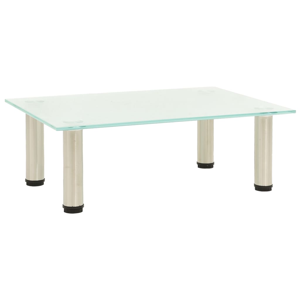 Meuble TV en Verre Trempé et Acier - 80 cm-Mon Meuble TV-Dépoli-40 cm-1-11