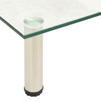 Meuble TV en Verre Trempé et Acier - 80 cm-Mon Meuble TV-Transparent-40 cm-1-4