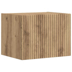 Meuble TV Étagère Murale Couleur Chêne Artisanal - 4 Pièces-Mon Meuble TV-chêne artisanal-6