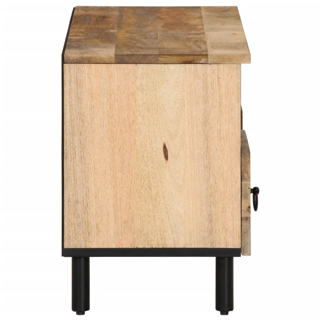 Meuble TV Fer Forgé et Bois de Manguier - 100 cm-Mon Meuble TV-6