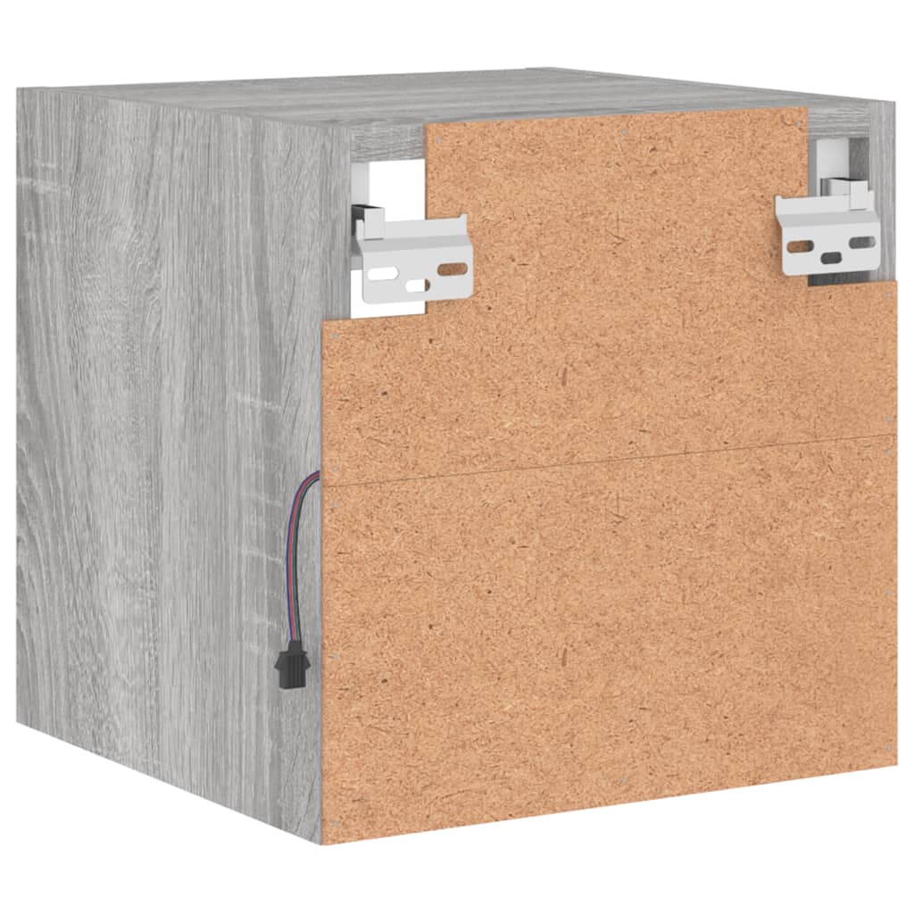Meuble TV Flottant Gris Effet Sonoma - 2 Pièces-Mon Meuble TV-30 cm-30 cm-1-10